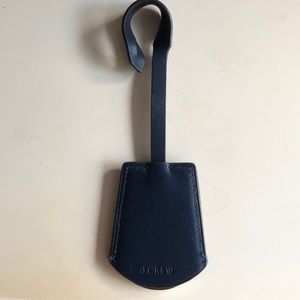 J.Crew navy leather fob with mirror